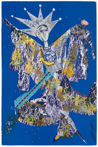 Bayou Fever, Star (Star from the Heavens), 1979, Collage and acrylic on fiberboard