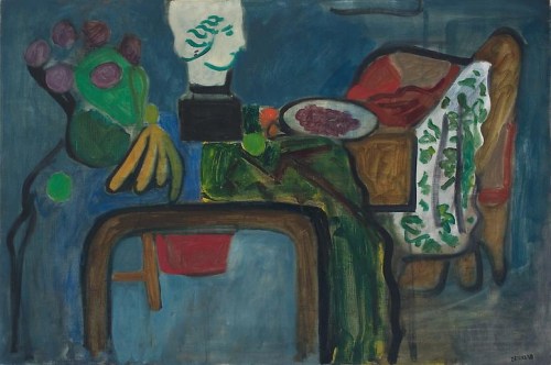 Untitled (Still Life with Classical Head), 1960