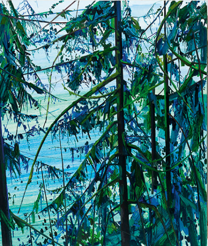 Trees and Water, 2016, Oil on canvas