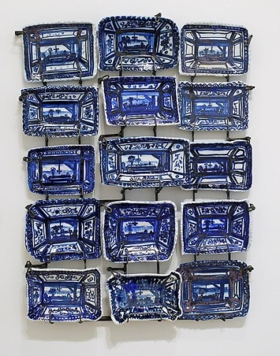 Ann Agee Blue Painting, 2012