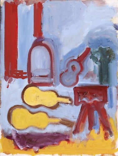 Blue Guitar with Yellow Case, 1987