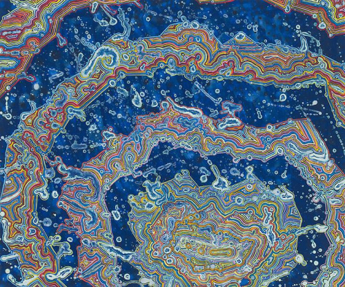Barbara Takenaga, Blue Geode (J.S.), 2013.