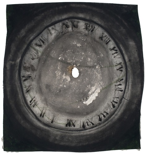 Time II, 1998, Oil stifck and charcoal on paper