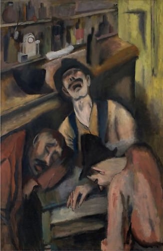 Prospectors, 1921 Oil on canvas, 50 x 33 inches