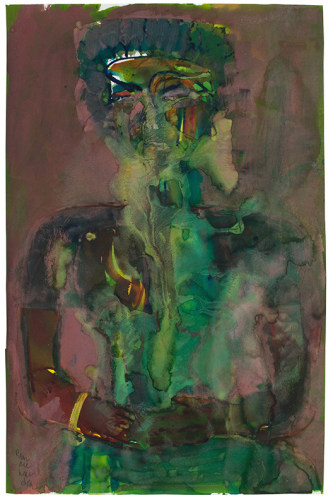 Obeah in a Trance, 1984, Watercolor and gouache on paper
