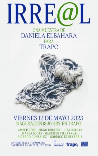 Digital invite for group exhibition with Ricardo Gonzalez