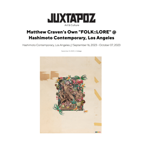 Matthew Craven in Juxtapoz