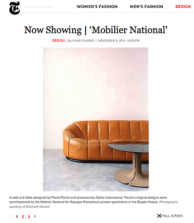 Mobilier National in T Magazine
