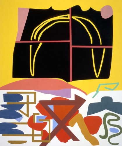 Shirley Jaffe, Four Squares Black, 1993