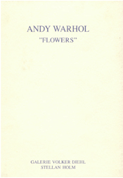 Andy Warhol Flowers - Publications - Stellan Holm