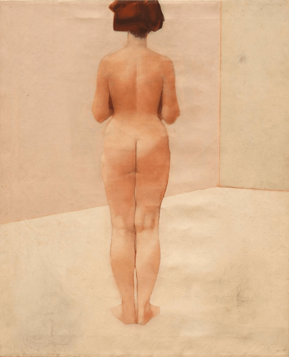 Jack Martin Rogers, Nude, c.1964, Oil on canvas, 29 3/4" x 24 1/2"