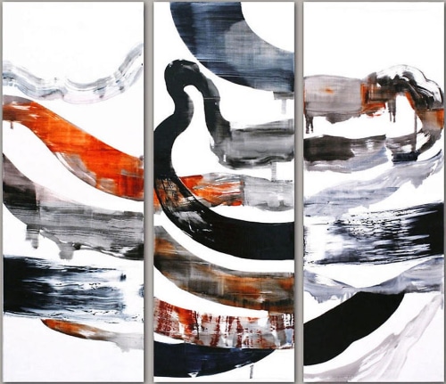 Ricardo Mazal, Noviembre 16.07 (triptych), 2007, Oil on linen, 71 x 82.5&quot;
