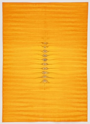 Sohan Qadri, Adya V, 2010, ink and dye on paper, 55 x 39 inches