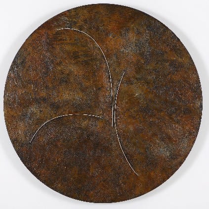 Lee Waisler, The First Circle, 2007, Acrylic and wood on canvas, 4&#039; diameter