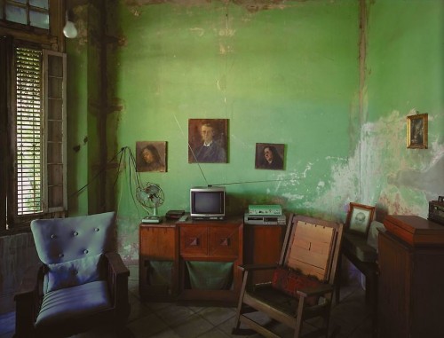 Home of Mercedes Alfonso, L&iacute;nea No. 508 (between D and E), Vedado, Havana, Cuba, 1997, archival inkjet print, 40 x 50 inches