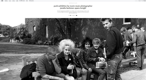 Punk Exhibition By Iconic Music Photographer Janette Beckman Opens Tonight - iD Vice