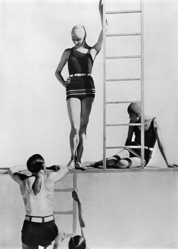 Horst and Models, Swimwear by Lelong, 1929, Platinum Palladium Print, Ed. of 27