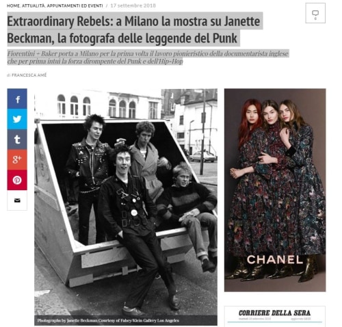 Janette Beckman - Extraordinary Rebels: a Milano la mostra su Janette Beckman, la fotografa delle leggende del Punk: IO Donna