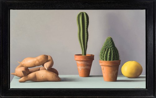Amy Weiskopf (b. 1957), Still Life with Sweet Potatoes and Cacti, 2006