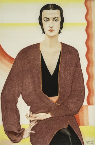 Winold Reiss (1886-1953), Portrait of Miss C. Burton -Texas, 1930