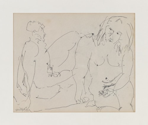 Theodoros Stamos (1922-1997), Figure Drawing, 1949