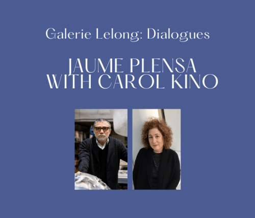 Jaume Plensa with Carol Kino