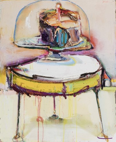 Richard Hickam
Suzin&amp;#39;s Cake Stool, 2013
oil on canvas
39.25&amp;quot; x 32&amp;quot;