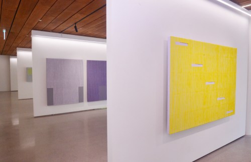 Installation view of Park Seo-bo’s color Ecriture series are displayed at the gallery in the Gizi Art Base.