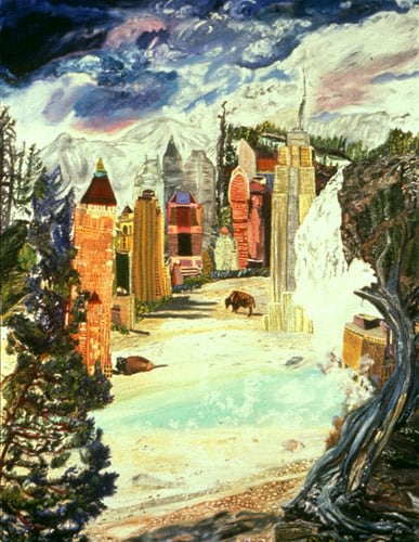 &quot;Skyscrapers in Yellowstone&quot; Reproduced in Harper's