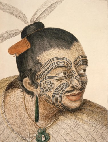 Sydney Parkinson, Māori Chief, c. 1769