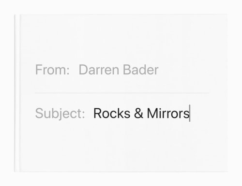 Darren Bader: Rocks & Mirrors/Forest/Trees - Kiito-San - Publications - Andrew Kreps Gallery