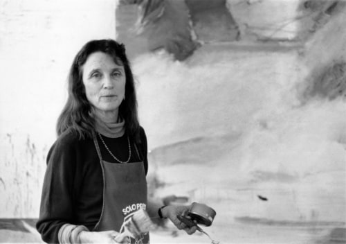 Emily Mason in her Chelsea studio in 1987. Photo: Phong Bui.
&amp;copy; 2023 Emily Mason | Alice Trumbull Mason Foundation/ARS.