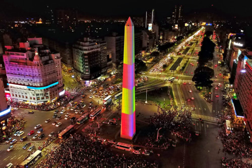 Julio Le Parc @ Obelisco de Buenos Aires, Buenos Aires