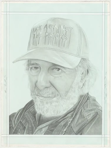 Portrait of Mel Bochner, pencil on Paper by Phong H. Bui.