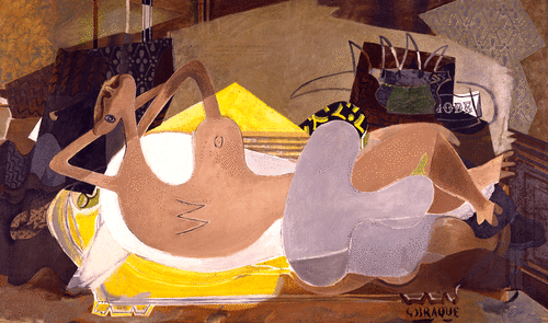 Georges Braque, 1935 Nu Couché (Reclining Nude) Oil on canvas 114.3 x 195.6 cm. (45 x 77 in.)