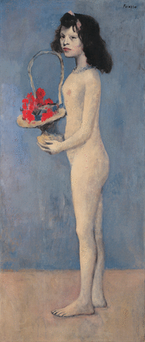 Pablo Picasso, Fillette à la corbeille fleurie, 1905
