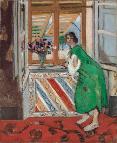 Henri Matisse, Jeune fille à la mauresque, robe verte, 1921 Oil on canvas 66 x 55 cm. (26 x 21 5/8 in.)
