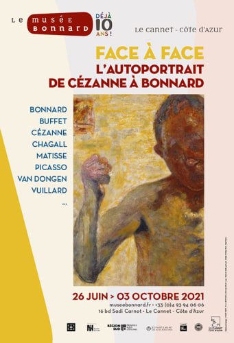 image of the poster of the exhibition Face a Face held at Bonnard Museum from 26 June to 3 October