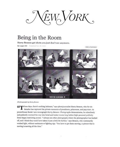 New York Magazine | Harry Benson: Being In The Room