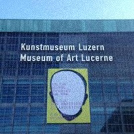 ALBRECHT SCHNIDER'S WORK ON THE FACADE OF THE MUSEUM OF ART LUCERNE