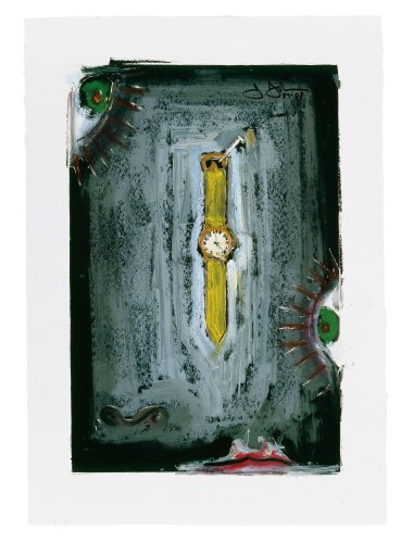 Jasper Johns Untitled artwork from 1987 / 2008, pigment stick over intaglio
