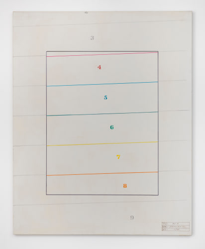 Arakawa,&amp;nbsp;42+, 1966

Oil and marker on canvas; 60 x 48 inches

&amp;copy;Reversible Destiny Foundation