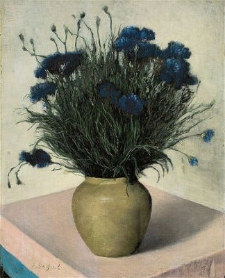 Cornflowers in Ceramic Vase, 1943