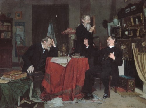 A Discussion, ca. 1890–95