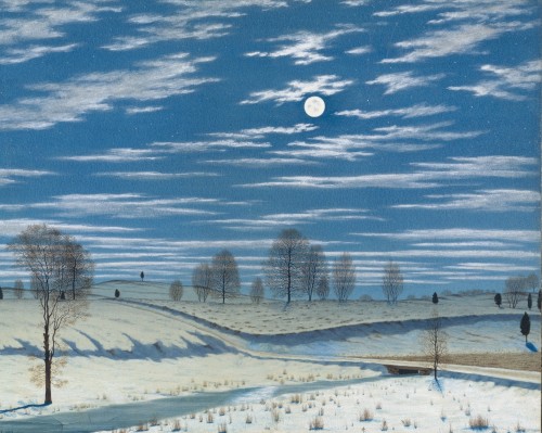 Winter Scene in Moonlight, 1869