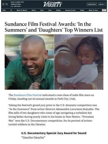Sundance Film Festival Awards: ‘In the Summers’ and ‘Daughters’ Top Winners List