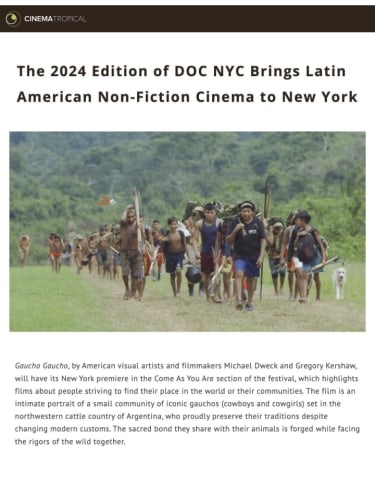 The 2024 Edition of DOC NYC Brings Latin American Non-Fiction Cinema to New York