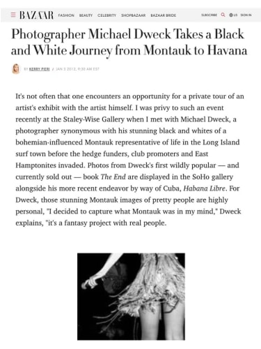 Photographer Michael Dweck Takes a Black and White Journey from Montauk to Havana