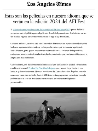 Estas son las películas en nuestro idioma que se verán en la edición 2024 del AFI Fest