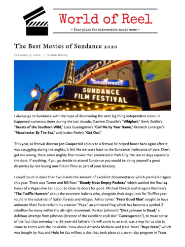 The Best Movies of Sundance 2020